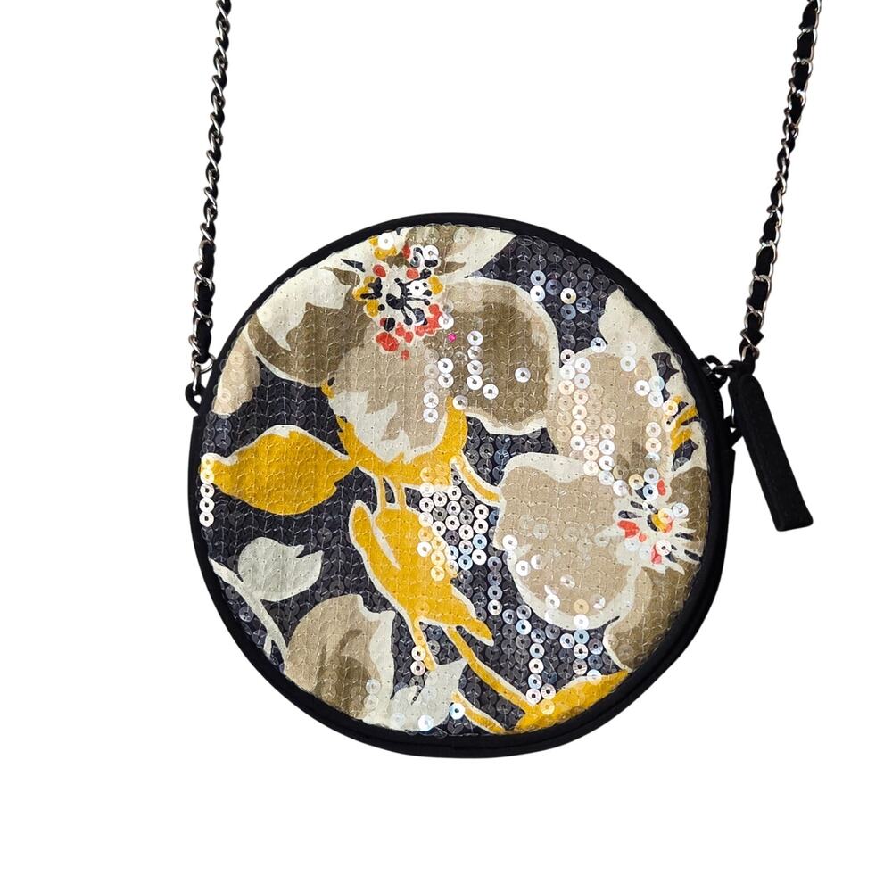 Vera Bradley Dogwood Shimmer Sequin Accent Crossbody Purse